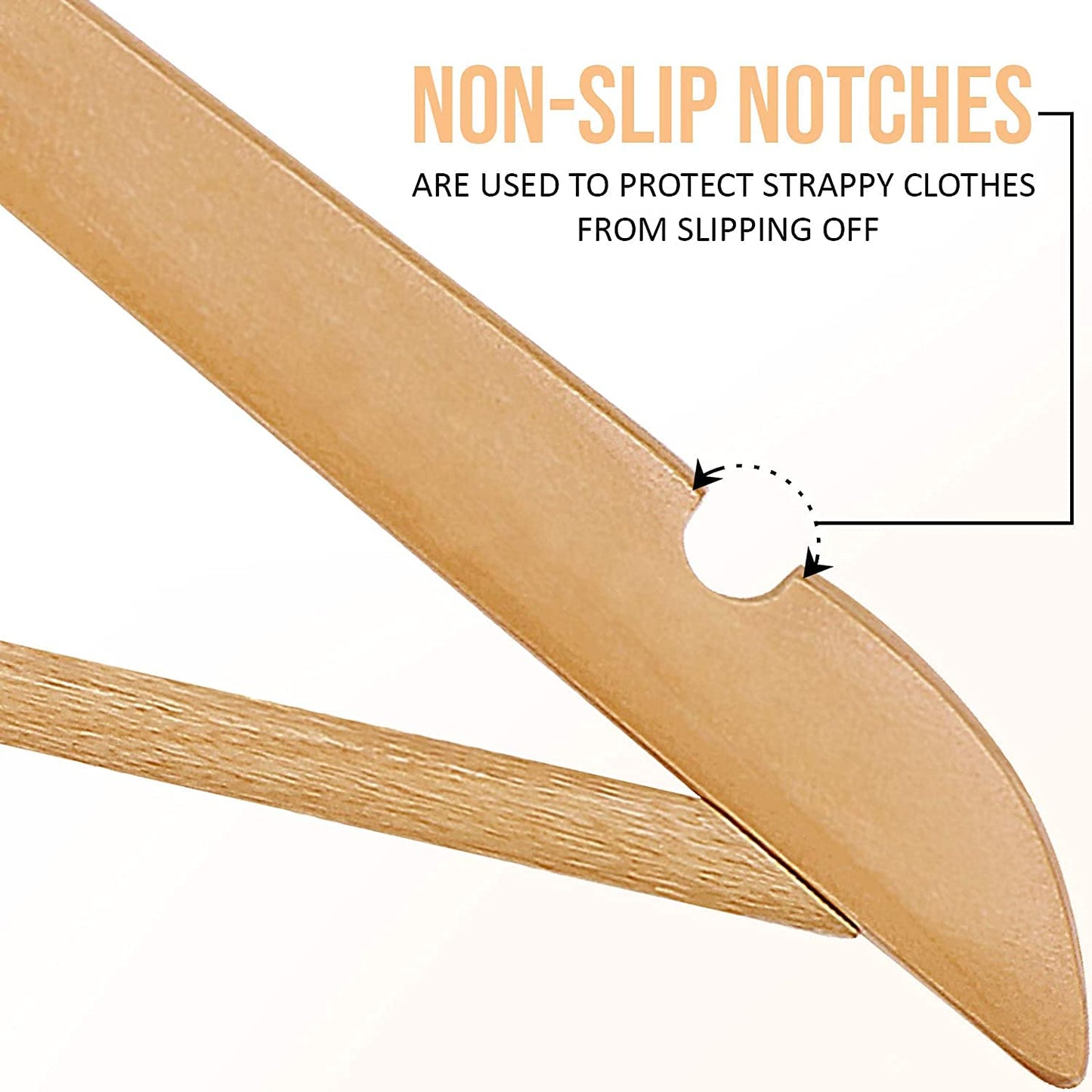 Utopia Home Premium Wooden Hangers 30 Pack - Durable & Slim Coat Hanger - Suit Hangers with 360-Degree Rotatable Hook - Wood Hangers