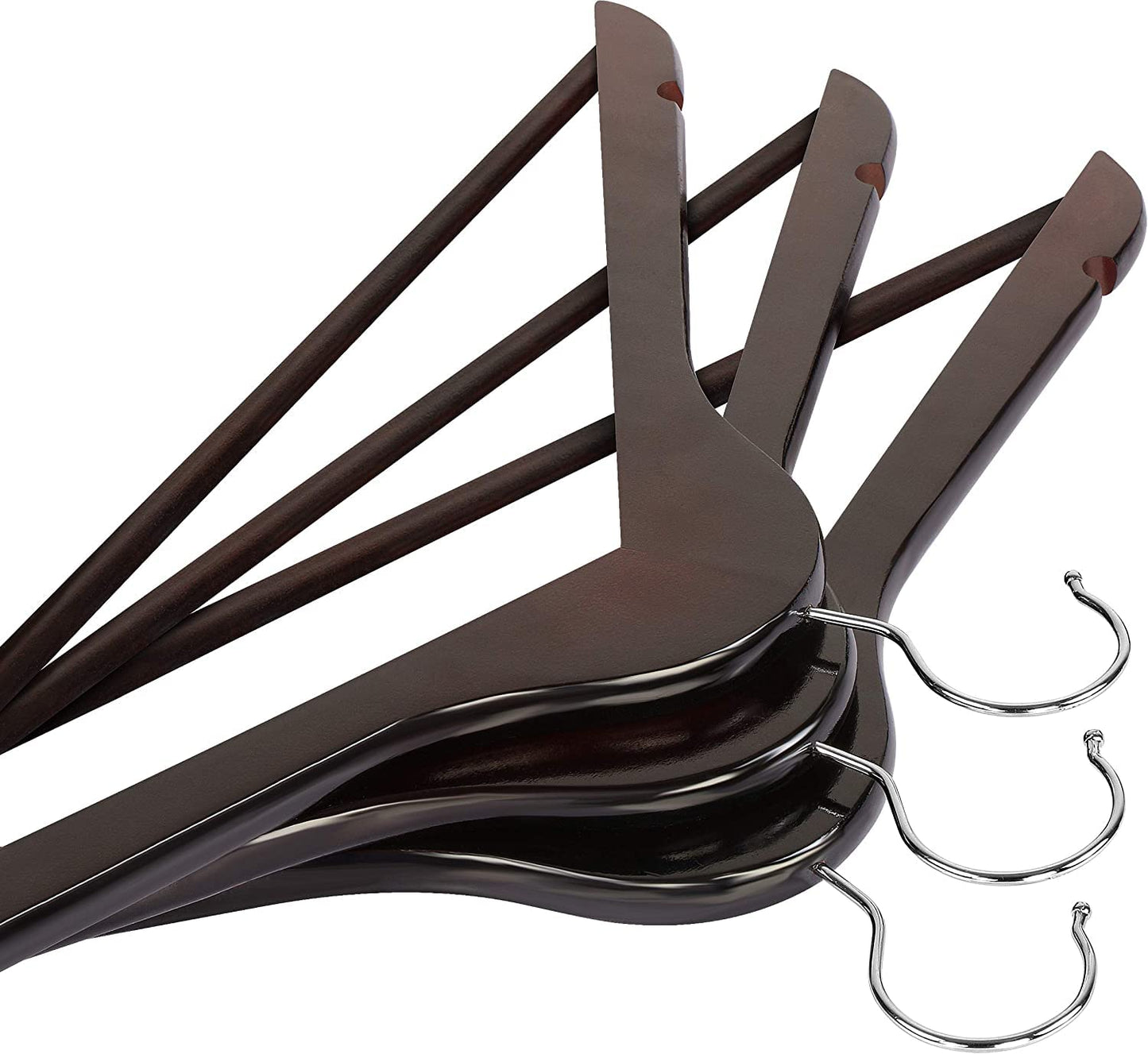 Utopia Home Premium Wooden Hangers 30 Pack - Durable & Slim Coat Hanger - Suit Hangers with 360-Degree Rotatable Hook - Wood Hangers