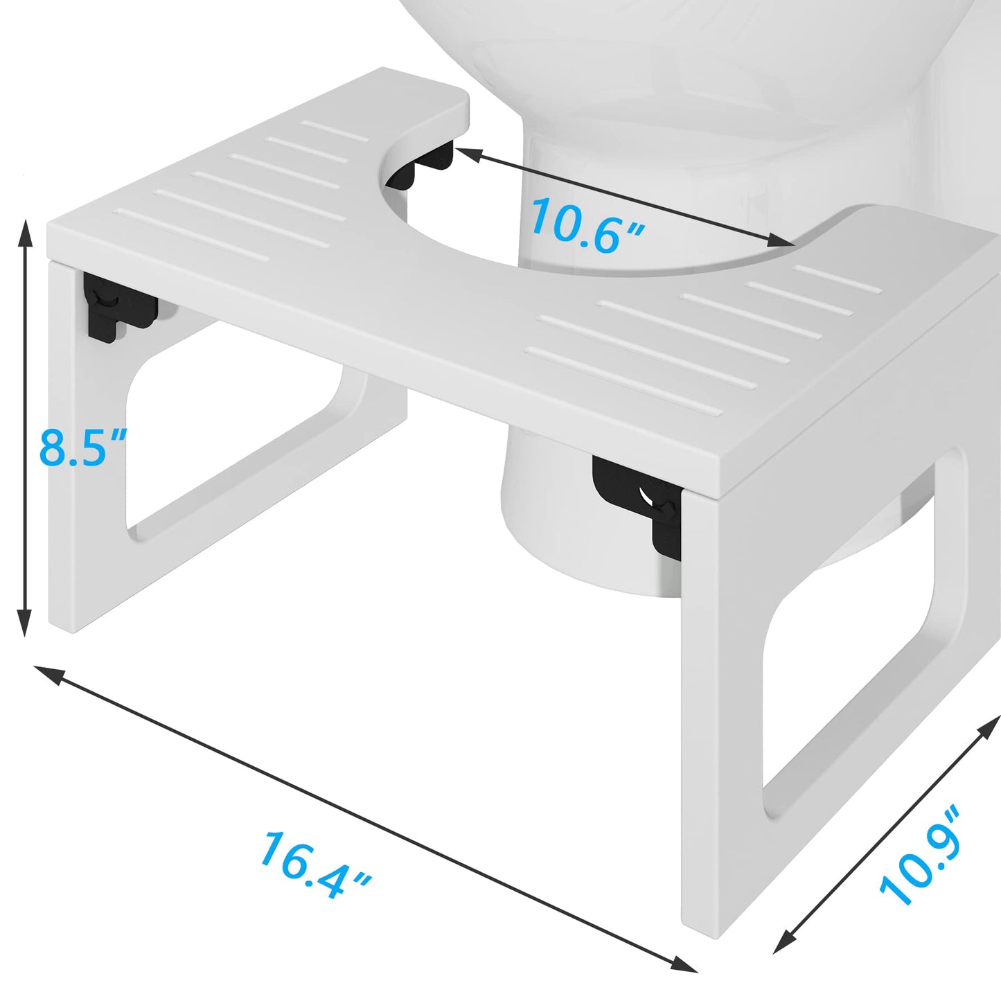 AmazerBath 7 Inches Bamboo Toilet Stool Squat for Adults, Collapsible Poop Stool for Bathroom...