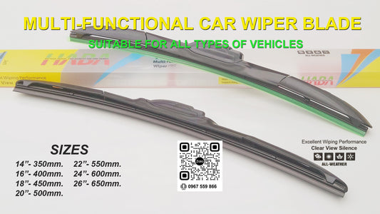 5-Section Multi-Function Car Wiper Blade (VK5) - Sold In Pairs